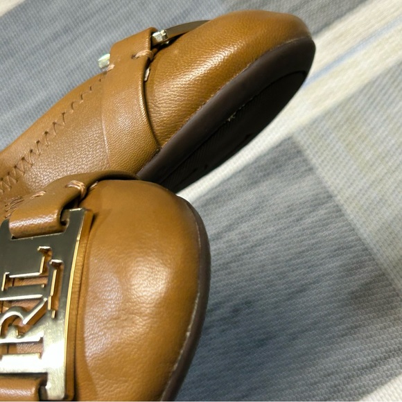Lauren Ralph Lauren Women’s Betty Flats Round Toe Leather Size 6B 11424 G14 BRN - Picture 4 of 16